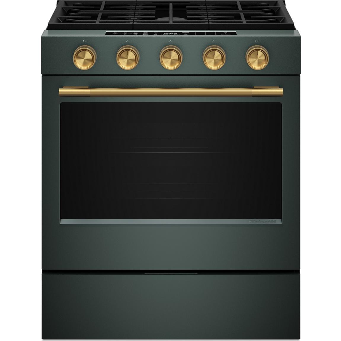 KitchenAid 30-inch Smart Slide-in Gas Range with Convection Cooking Modes and 2-in-1 Burner KSGS530SJP IMAGE 4