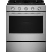 KitchenAid 30-inch Smart Slide-in Gas Range with Convection Cooking Modes and 2-in-1 Burner KSGS530SPS IMAGE 1