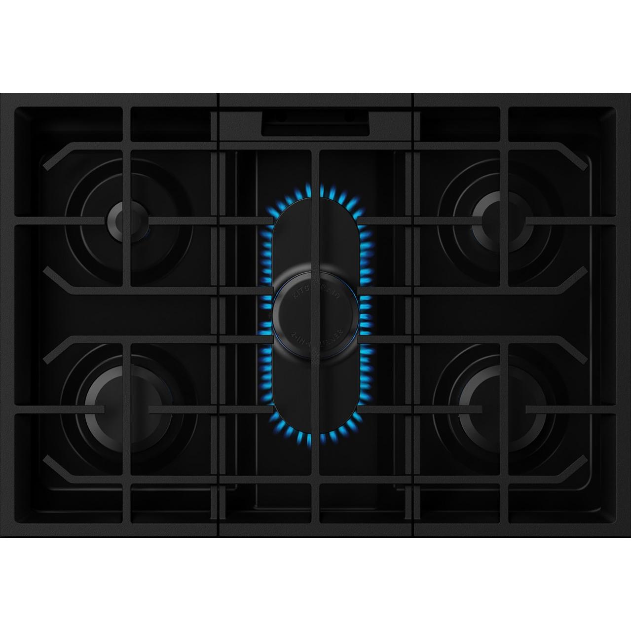 KitchenAid 30-inch Smart Slide-in Gas Range with Convection Cooking Modes and 2-in-1 Burner KSGS530SPS IMAGE 4