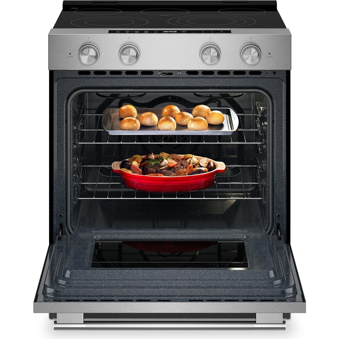 KitchenAid 30-inch Slide-in Electric Range with Wi-Fi YKSES330SPS IMAGE 2