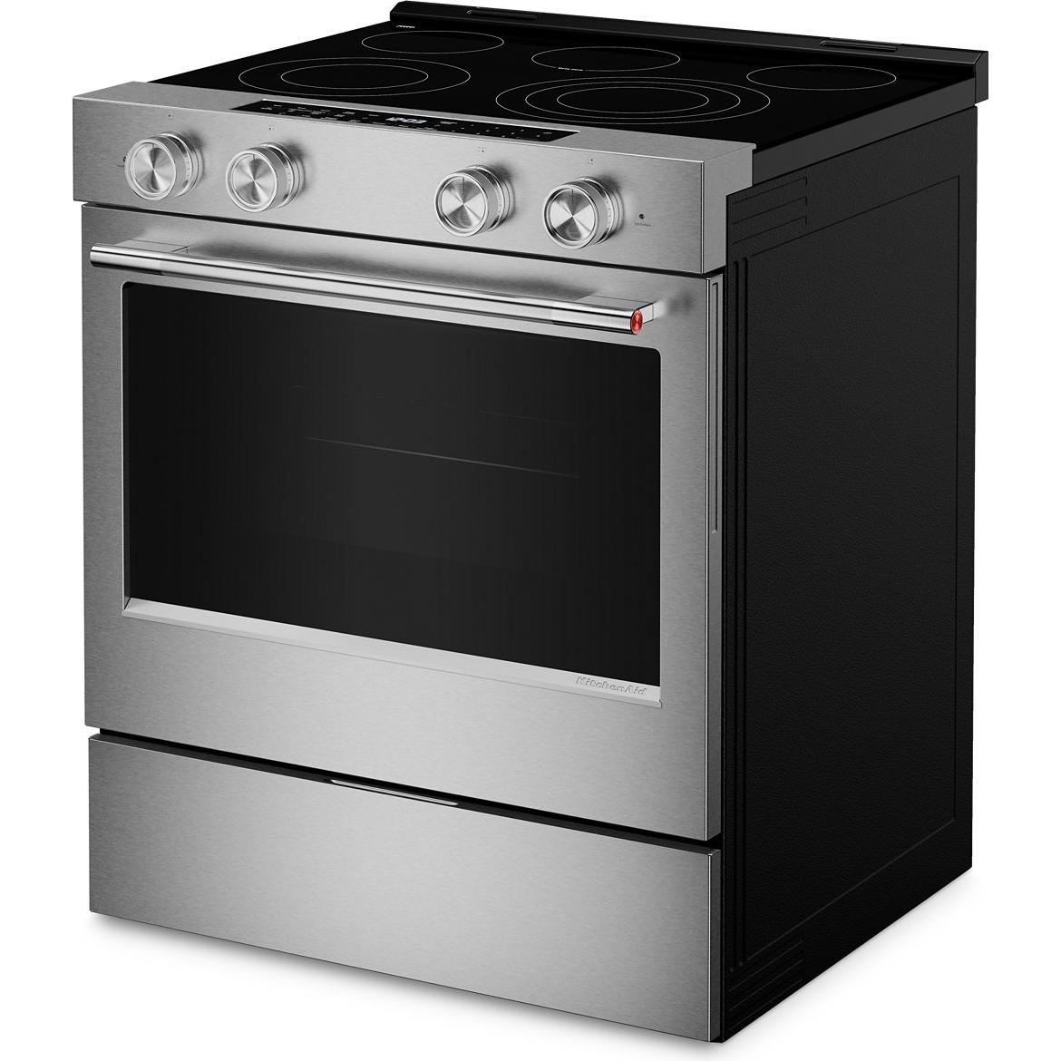 KitchenAid 30-inch Slide-in Electric Range with Wi-Fi YKSES330SPS IMAGE 5