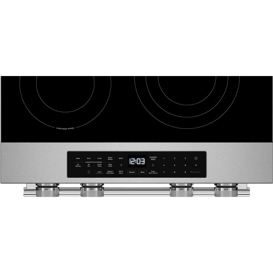 KitchenAid 30-inch Slide-in Electric Range with Wi-Fi YKSES330SPS IMAGE 6