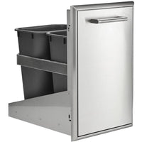 Coyote 18-inch Front To Back Trash Recycle Combo C3-FBTRC IMAGE 3