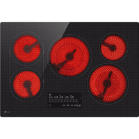 LG 30-inch Built-in Smart Electric Cooktop with 5 elements CBEW3017BE IMAGE 2