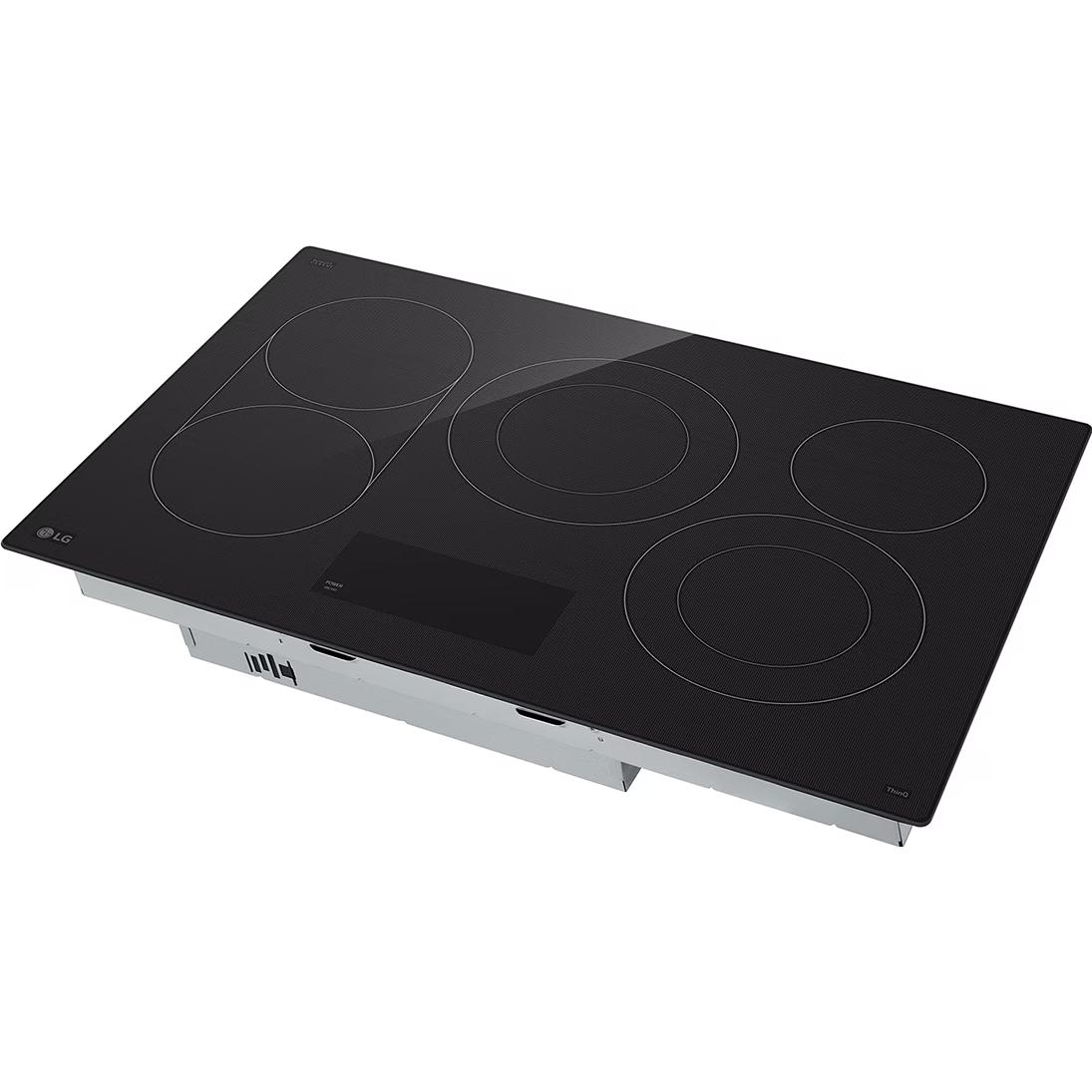 LG 30-inch Built-in Smart Electric Cooktop with 5 elements CBEW3017BE IMAGE 6