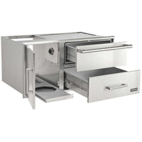 Coyote 42-inch Access Door With Storage & Warming Drawer Combo C3-CDWD IMAGE 2