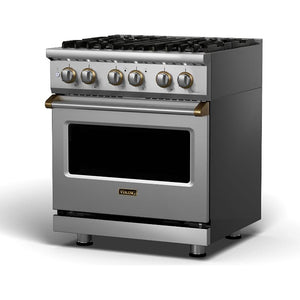 Viking 30-inch Freestanding Dual-Fuel Range with VariSimmer™ CVDR530-4BSSBBLP IMAGE 1