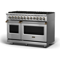 Viking 48-inch Freestanding Dual-Fuel Range with TruConvec™ Convection Cooking CVDR548-8BSSBB IMAGE 1