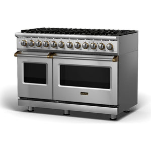 Viking 48-inch Freestanding Dual-Fuel Range with TruConvec™ Convection Cooking CVDR548-8BSSBBLP IMAGE 1
