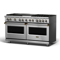 Viking 60-inch Freestanding Dual-Fuel Range with TruConvec™ Convection Cooking CVDR560-6GQSSBB IMAGE 1