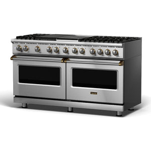 Viking 60-inch Freestanding Dual-Fuel Range with TruConvec™ Convection Cooking CVDR560-6GQSSBBLP IMAGE 1