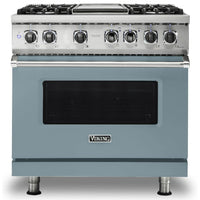 Viking 36-inch Freestanding Dual-Fuel Range with Vari-Speed Dual Flow™ Convection CVDR536-4GNSBB IMAGE 1