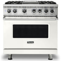 Viking 36-inch Freestanding Dual-Fuel Range with Vari-Speed Dual Flow™ Convection CVDR536-4GPWBB IMAGE 1