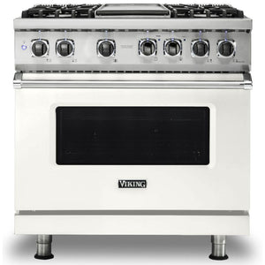 Viking 36-inch Freestanding Dual-Fuel Range with Vari-Speed Dual Flow™ Convection CVDR536-4GPWBB IMAGE 1