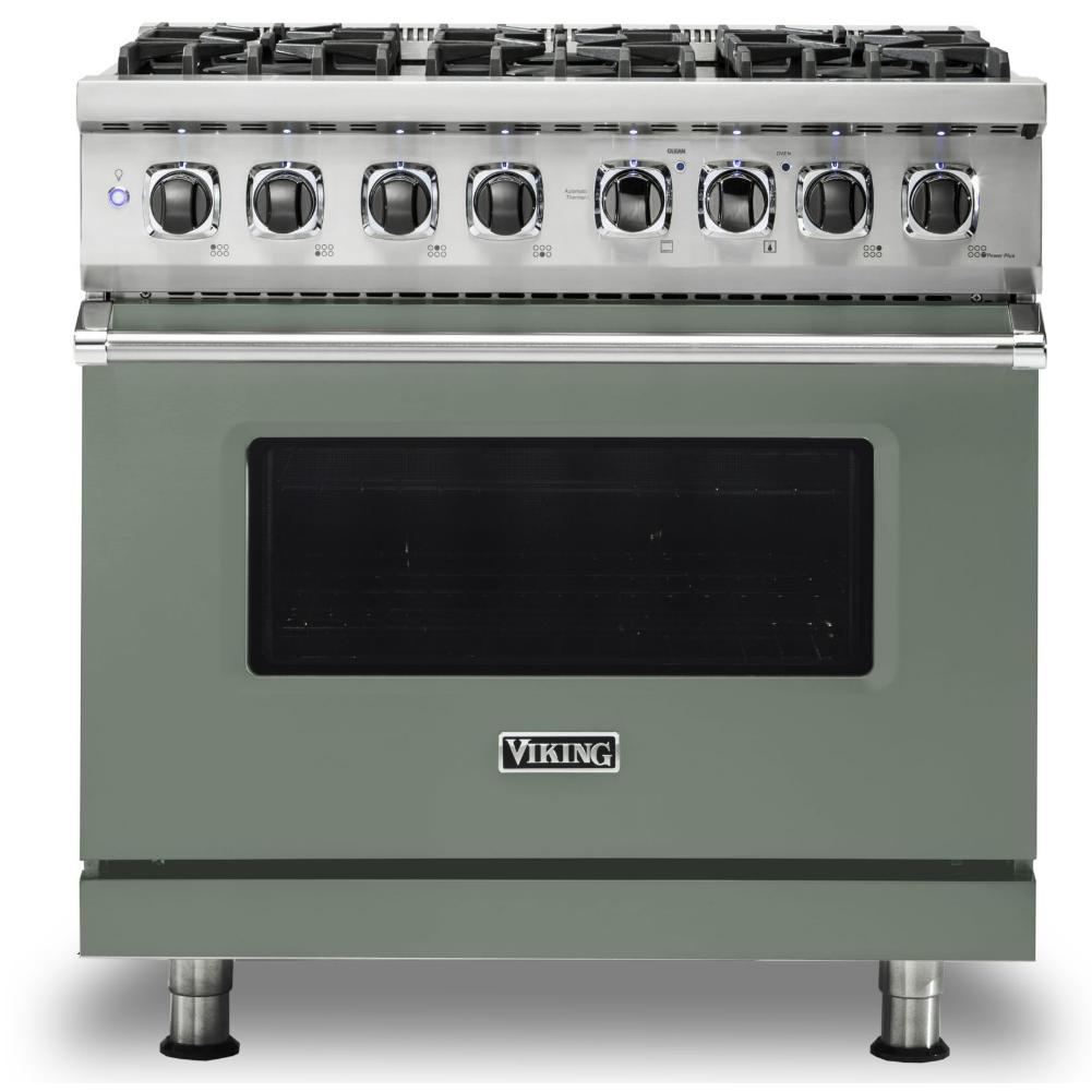 Viking 36-inch Freestanding Dual-Fuel Range with Vari-Speed Dual Flow™ Convection CVDR536-6BEUBB IMAGE 1