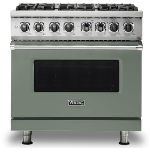 Viking 36-inch Freestanding Dual-Fuel Range with Vari-Speed Dual Flow™ Convection CVDR536-6BEUBB IMAGE 1