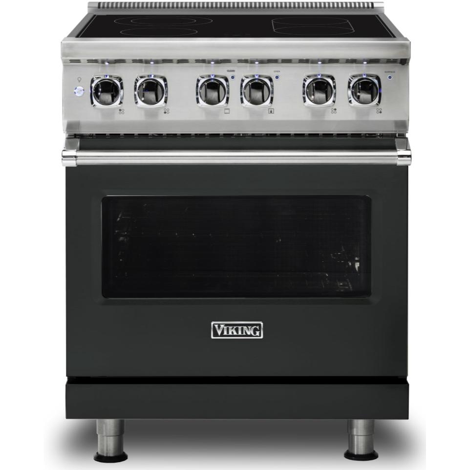 Viking 30-inch Freestanding Electric Range with SoftLit™ LED Lights CVER5301-4BANBB IMAGE 1