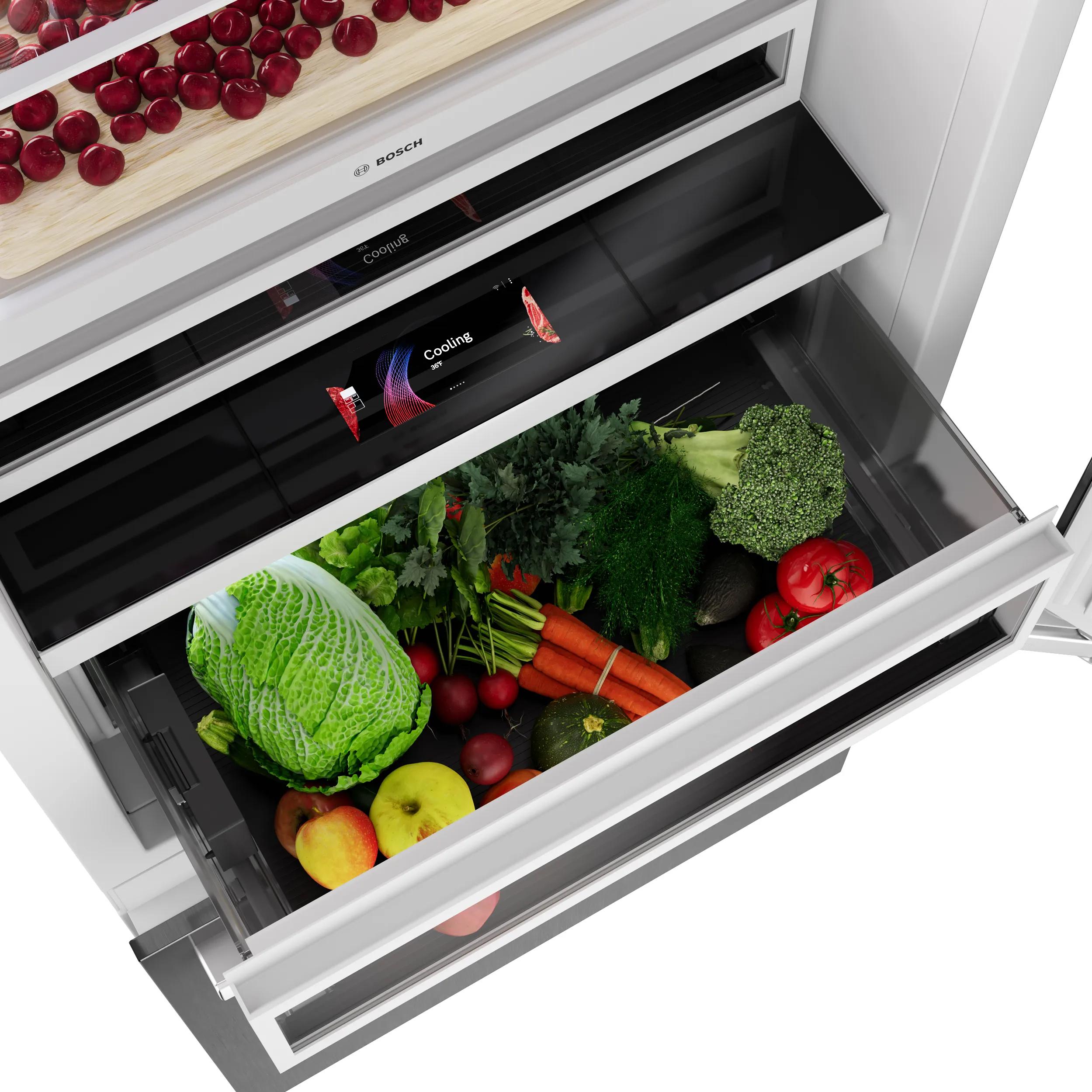 Bosch 30-inch, 16.5 cu.ft. Built-in Bottom Freezer with Wi-Fi Connect B30BB130SS IMAGE 15