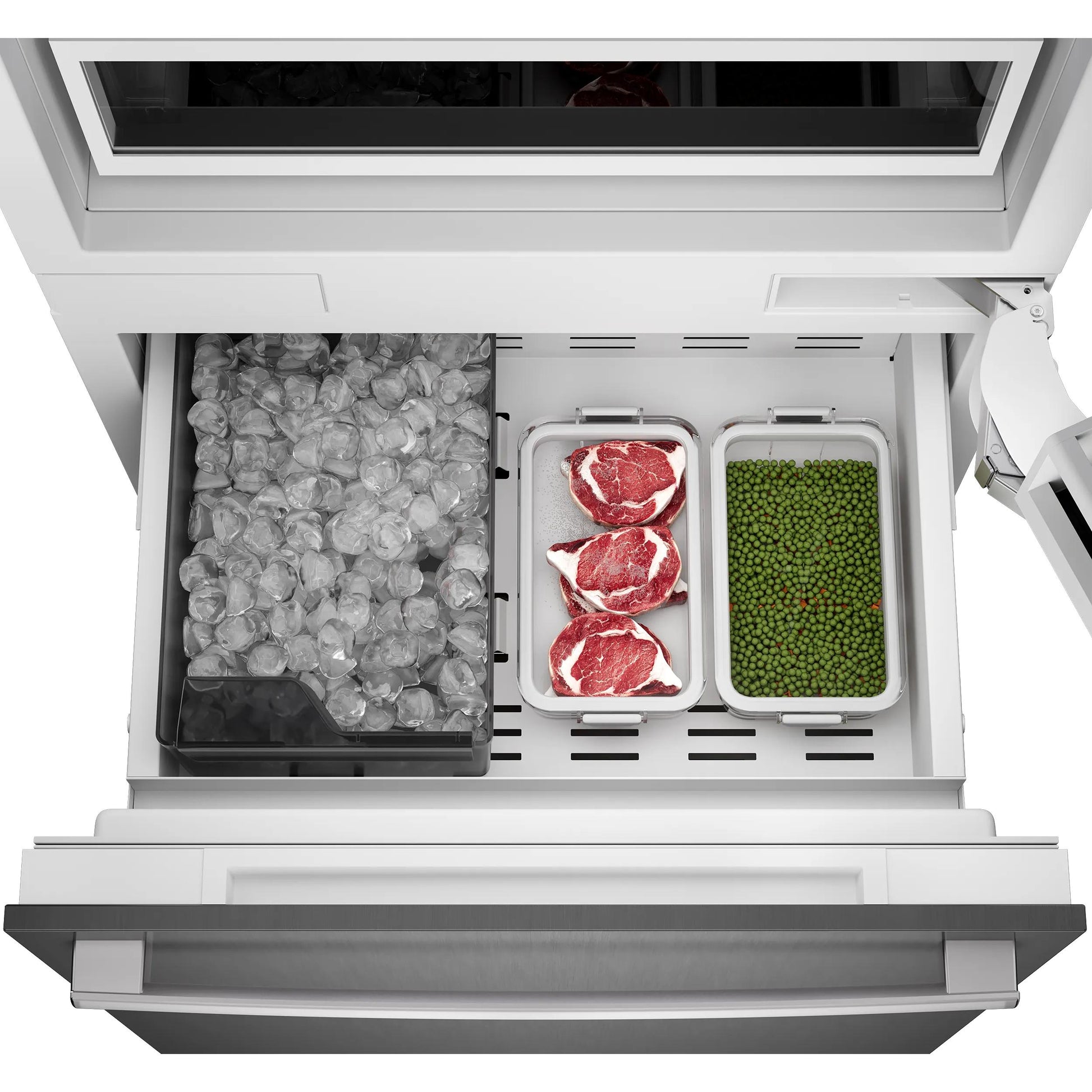 Bosch 30-inch, 16.5 cu.ft. Built-in Bottom Freezer with Wi-Fi Connect B30BB130SS IMAGE 6