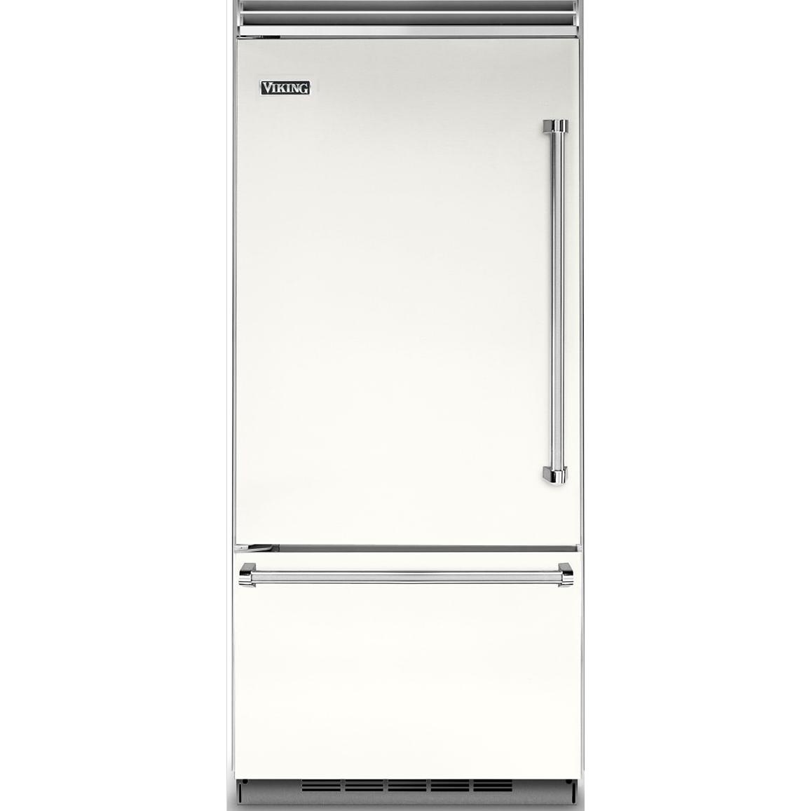 Viking 36-inch, 20.4 cu. ft. Built-in Bottom Freezer Refrigerator with Ice Maker VCBB5364LPW IMAGE 1