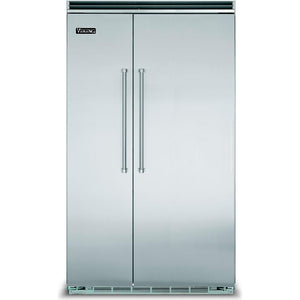 Viking 48-inch, 29.05 cu. ft. Built-in Side-by-Side Refrigerator with Ice Maker VCSB5484SS IMAGE 1