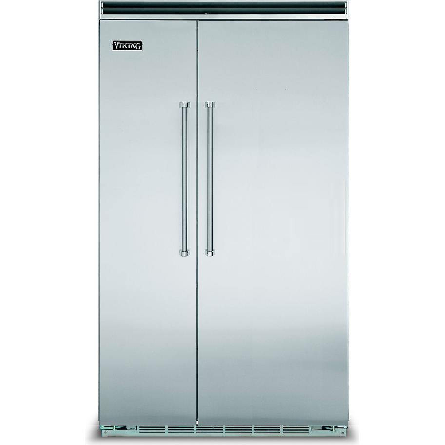 Viking 48-inch, 29.05 cu. ft. Built-in Side-by-Side Refrigerator with Ice Maker VCSB5484SS IMAGE 1