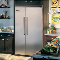 Viking 48-inch, 29.05 cu. ft. Built-in Side-by-Side Refrigerator with Ice Maker VCSB5484SS IMAGE 3