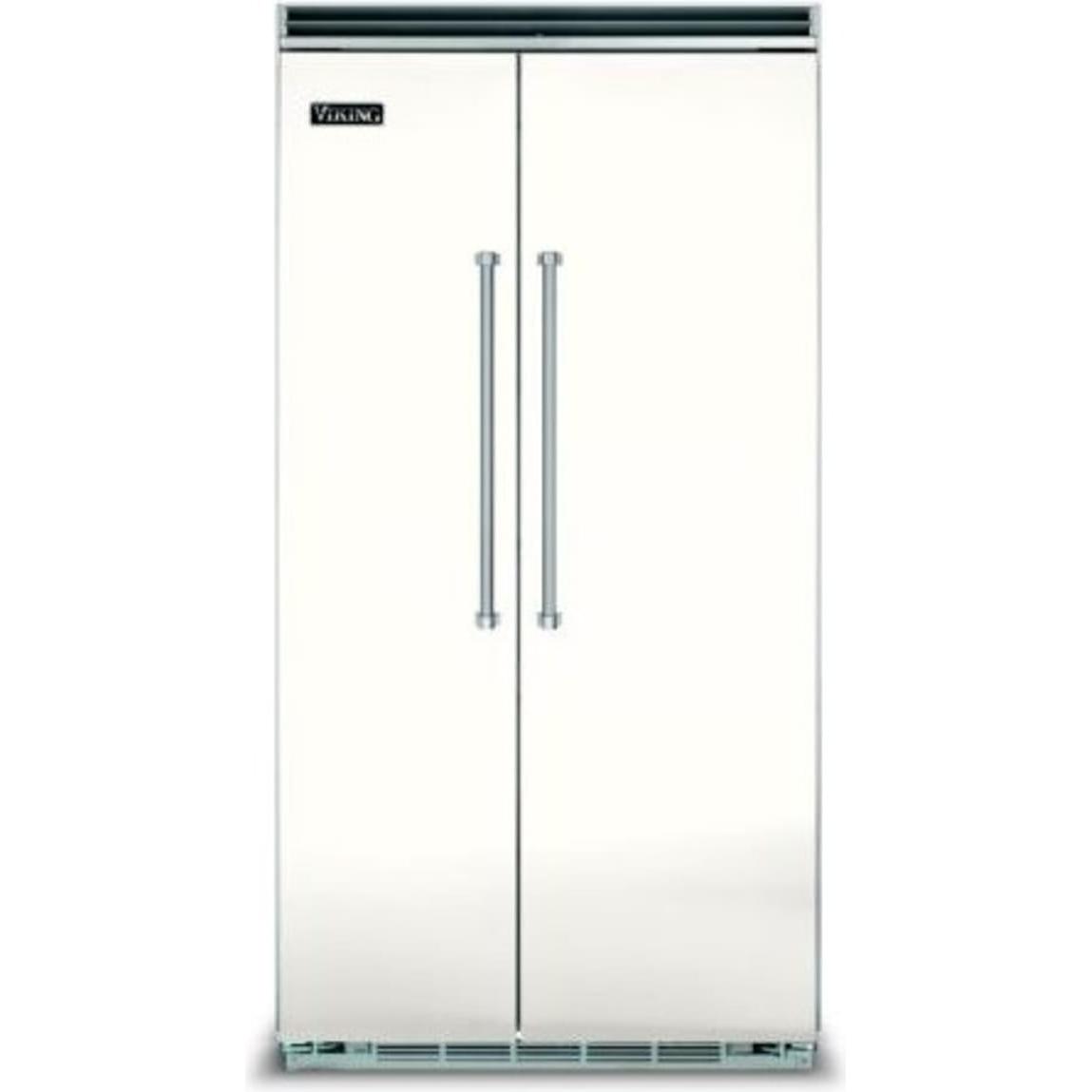 Viking 48-inch, 29.05 cu. ft. Built-in Side-by-Side Refrigerator with Ice Maker VCSB5484PW IMAGE 1