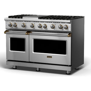 Viking 48-inch Freestanding Gas Range with VariSimmer™ VGR548-6GSSBB IMAGE 1