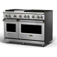 Viking 48-inch Freestanding Gas Range with VariSimmer™ VGR548-6GSSBBLP IMAGE 1