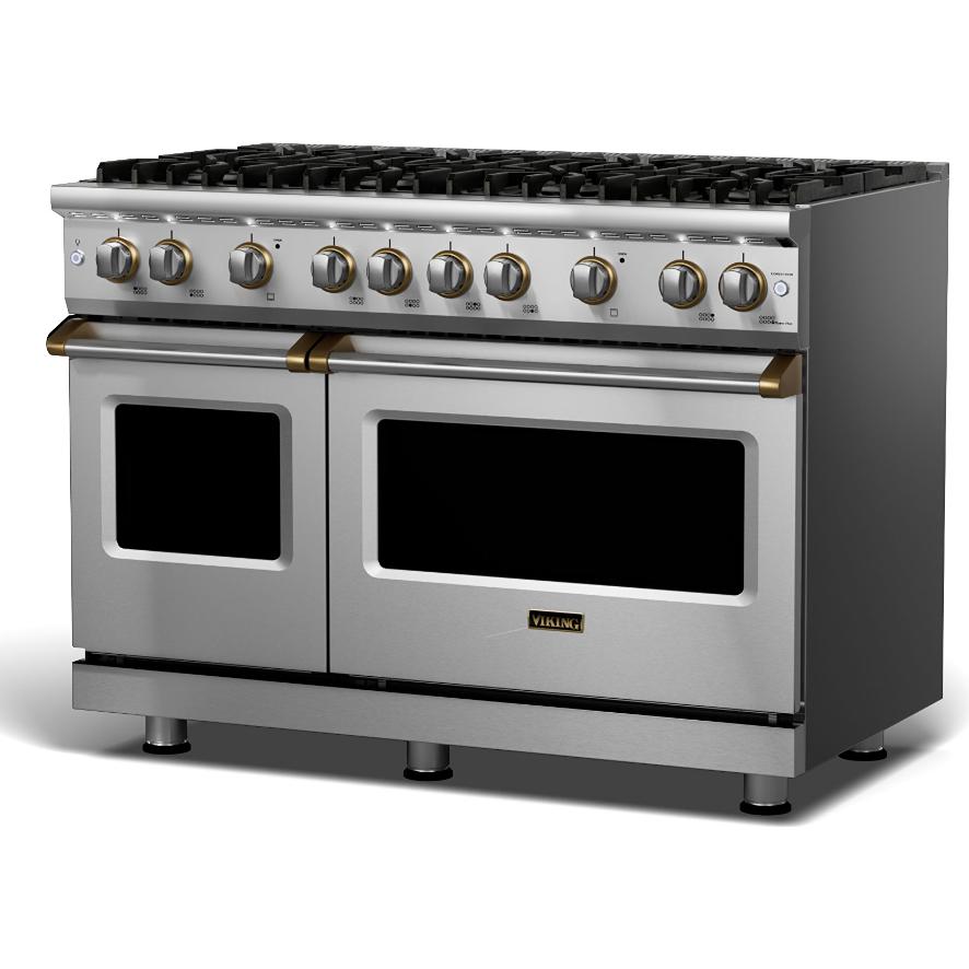 Viking 48-inch Freestanding Gas Range with VariSimmer™ VGR548-8BSSBB IMAGE 1