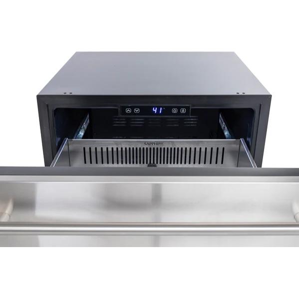 Sapphire 24-inch 2 Drawers Indoor/Outdoor Refrigerator SRD243SSPR IMAGE 3