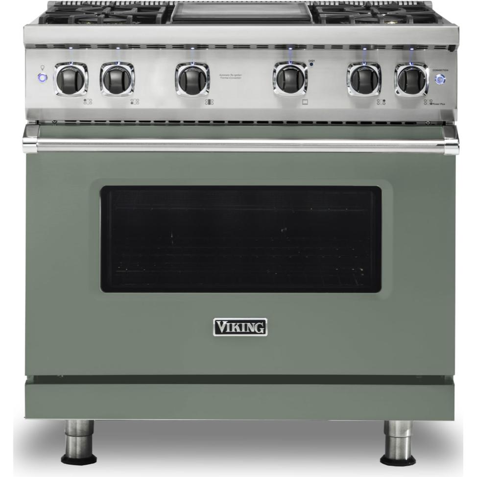 Viking 36-inch Freestanding Gas Range with GourmetGlo™ VGR536-4GEUBB IMAGE 1