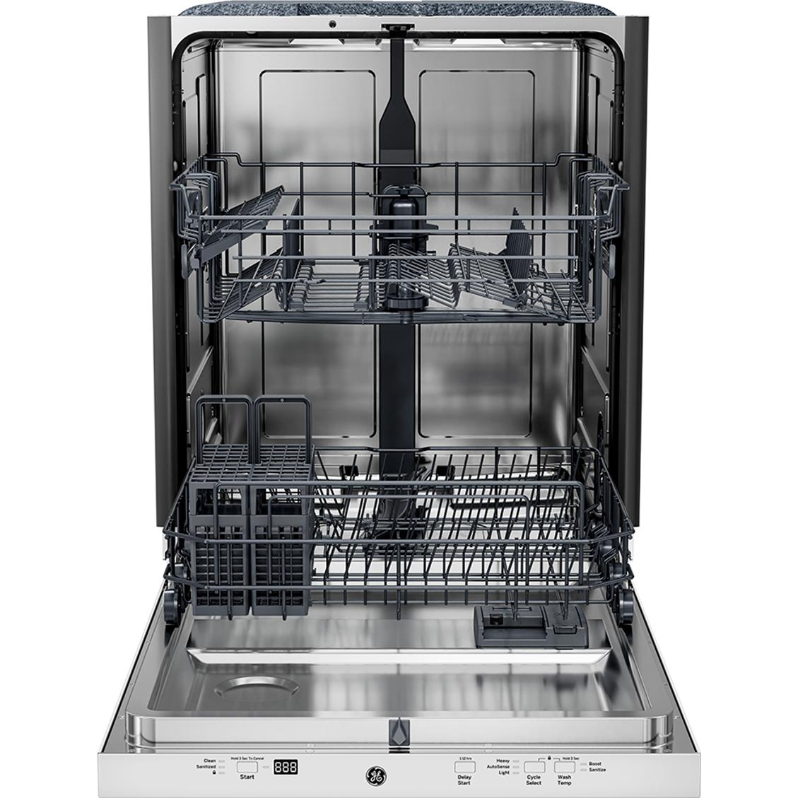 GE 24-inch Top Control Dishwasher with Auto Open Dry GBT500SGVWW IMAGE 2
