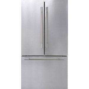 Fulgor Milano 36-inch, 20.2 cu. ft. Counter-Depth French 3-Door Refrigerator with Interior Ice Maker and Water Dispenser FM6FBM36SS IMAGE 1