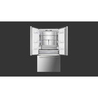 Fulgor Milano 36-inch, 20.2 cu. ft. Counter-Depth French 3-Door Refrigerator with Interior Ice Maker and Water Dispenser FM6FBM36SS IMAGE 2