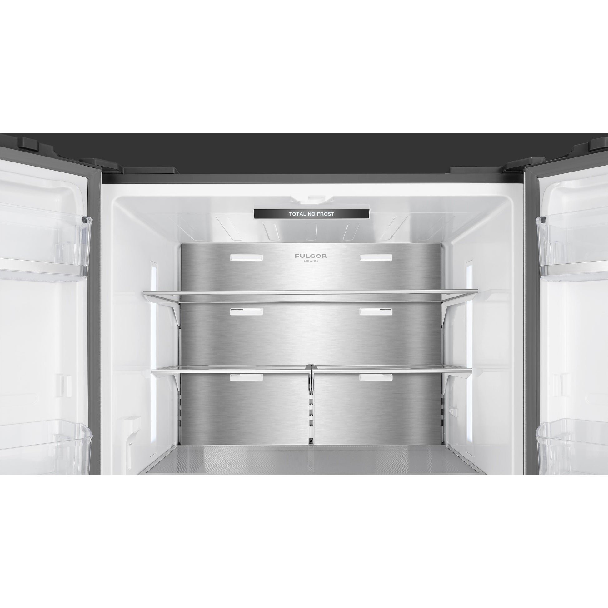 Fulgor Milano 36-inch, 20.2 cu. ft. Counter-Depth French 3-Door Refrigerator with Interior Ice Maker and Water Dispenser FM6FBM36SS IMAGE 4