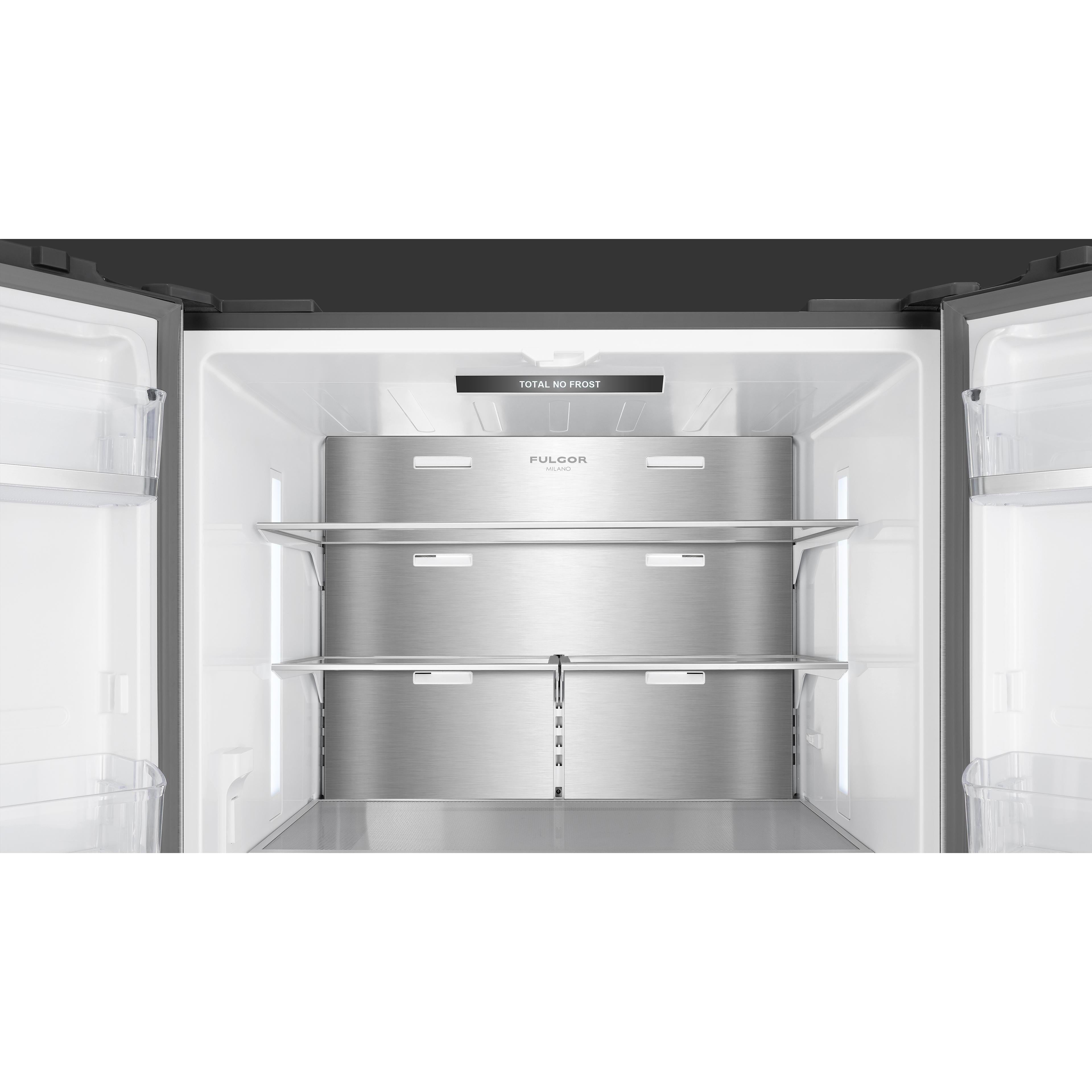 Fulgor Milano 36-inch, 20.2 cu. ft. Counter-Depth French 3-Door Refrigerator with Interior Ice Maker and Water Dispenser FM6FBM36SS IMAGE 4