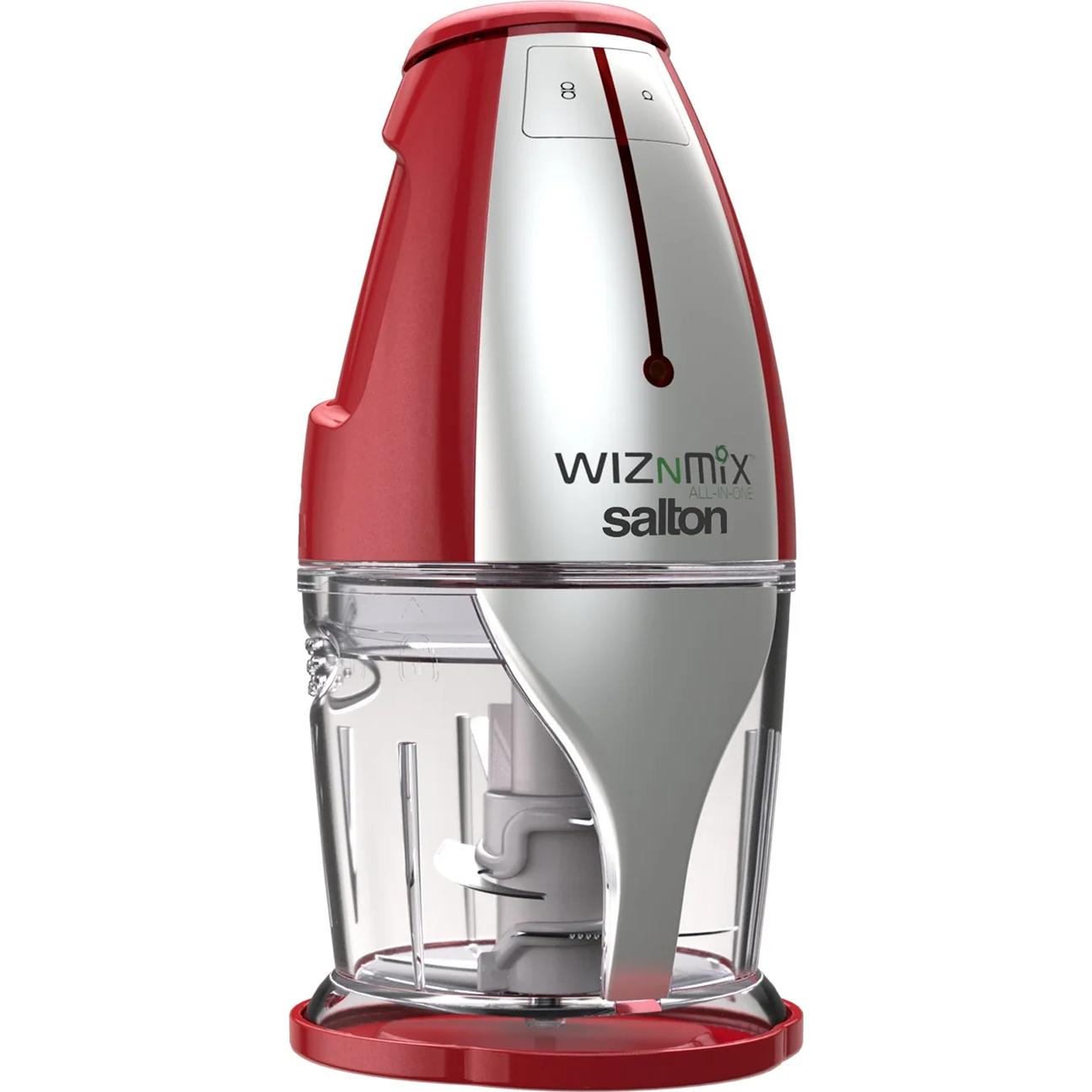 Salton WizNMix All-in-One Food Processor, Chopper and Blender FP2102RD IMAGE 1