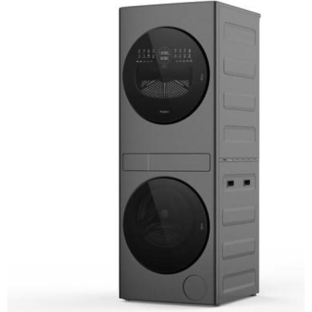 Whirlpool 24-in Compact Front Load Ventless Heat Pump Laundry Tower YWFH5424SJ IMAGE 2