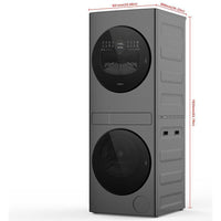 Whirlpool 24-in Compact Front Load Ventless Heat Pump Laundry Tower YWFH5424SJ IMAGE 7