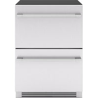 Zephyr 24-inch, 3.9 cu. ft. Built-in Refrigerator Freezer Drawers PRRFD24C2AS IMAGE 1