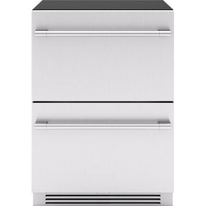 Zephyr 24-inch, 3.9 cu. ft. Built-in Refrigerator Freezer Drawers PRRFD24C2AS IMAGE 1