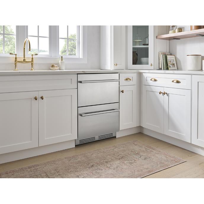 Zephyr 24-inch, 3.9 cu. ft. Built-in Refrigerator Freezer Drawers PRRFD24C2AS IMAGE 11