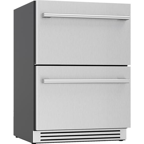 Zephyr 24-inch, 3.9 cu. ft. Built-in Refrigerator Freezer Drawers PRRFD24C2AS IMAGE 2