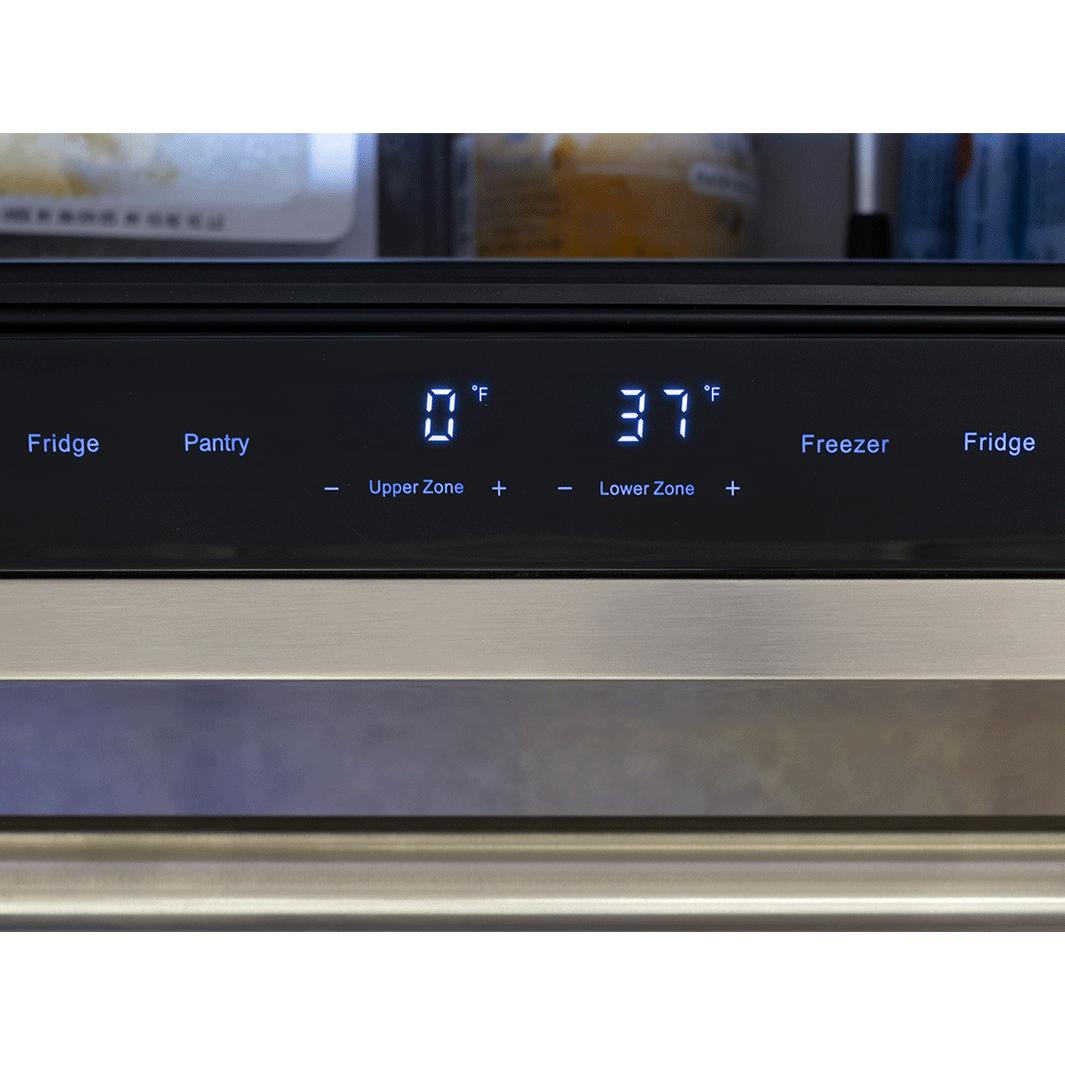 Zephyr 24-inch, 3.9 cu. ft. Built-in Refrigerator Freezer Drawers PRRFD24C2AS IMAGE 4