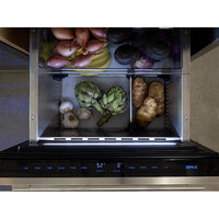 Zephyr 24-inch, 3.9 cu. ft. Built-in Refrigerator Freezer Drawers PRRFD24C2AS IMAGE 7