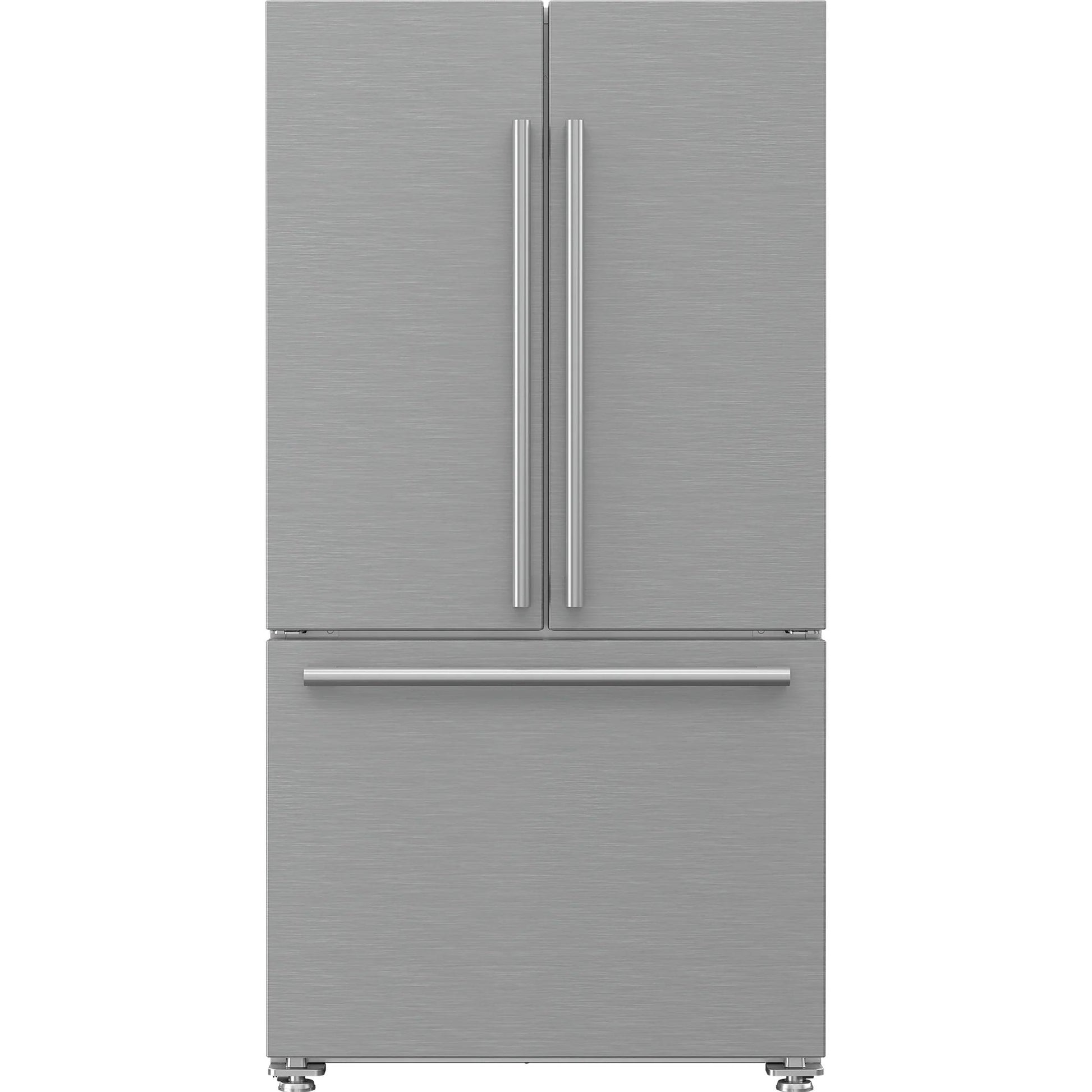 Blomberg 36-inch, 19.8 cu. ft. Counter-Depth French 3-Door Refrigerator with Interior Water Dispenser BRFD2230XSS2 IMAGE 1