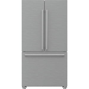 Blomberg 36-inch, 19.8 cu. ft. Counter-Depth French 3-Door Refrigerator with Interior Water Dispenser BRFD2230XSS2 IMAGE 1