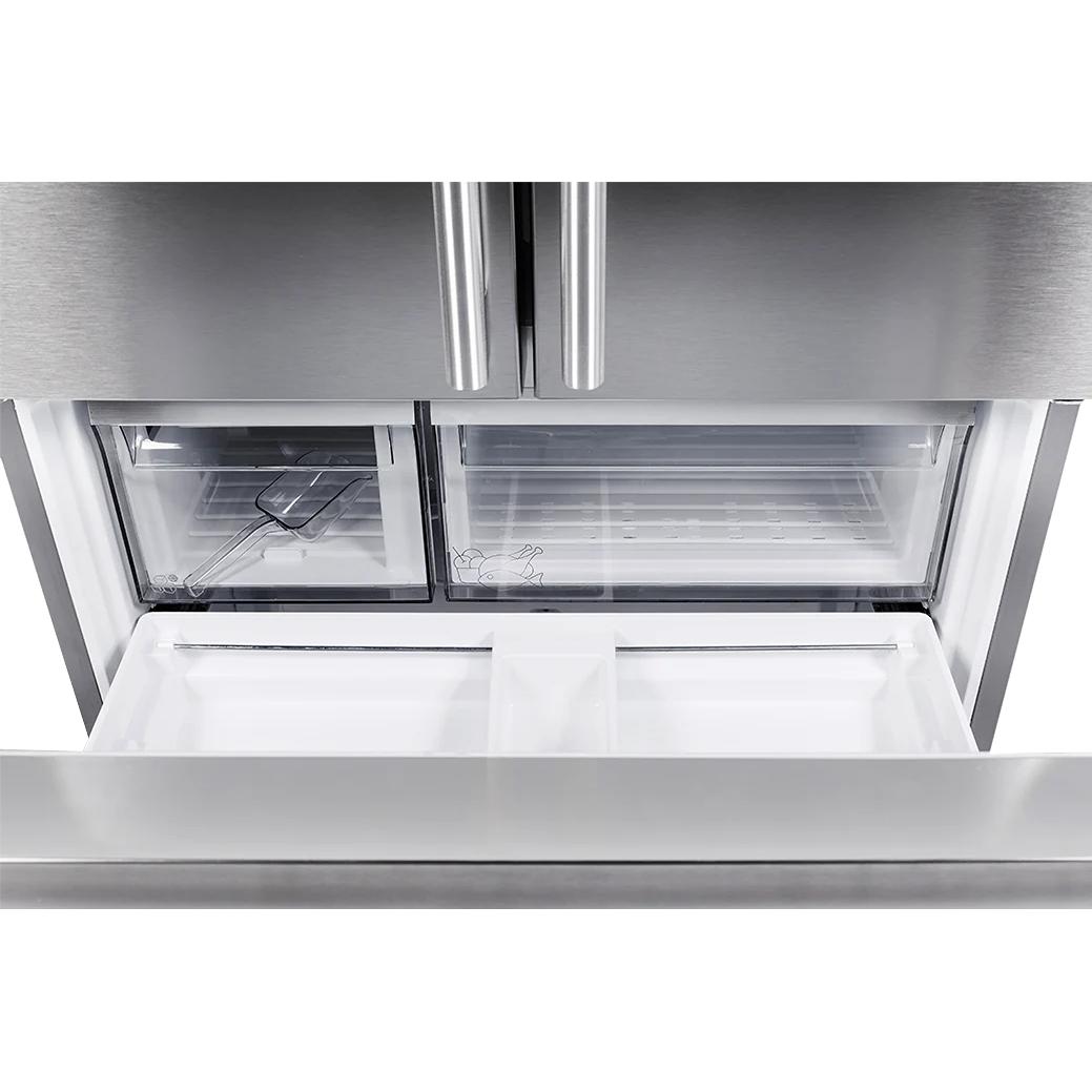 Blomberg 36-inch, 19.8 cu. ft. Counter-Depth French 3-Door Refrigerator with Interior Water Dispenser BRFD2230XSS2 IMAGE 7